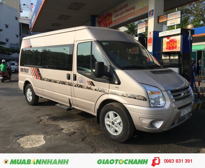 Cho thuê xe hợp đồng 16 chổ ford transit 2016