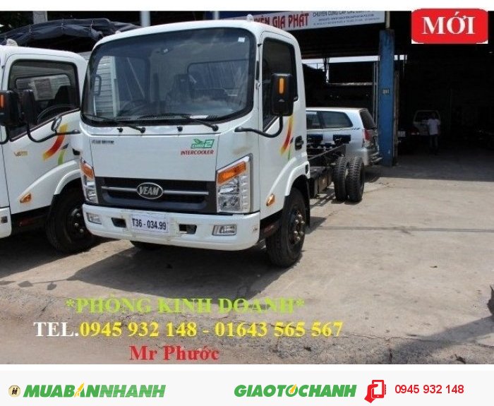 Xe tải VEAM 3.5 tấn, xe tải VEAM VT350 3.5 tấn, xe tải VEAM VT350 3T5 máy HYUNDAI