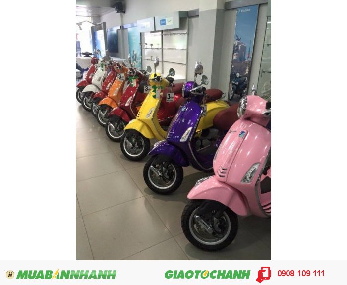 Mua xe Vespa Primavera , Sprint , Gts , LXV , LX tại Hồ Chí Minh - miễn phí rửa xe trọn đời