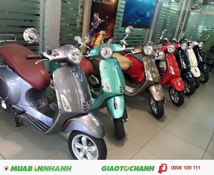 Mua xe Vespa Primavera , Sprint , Gts , LXV , LX tại Hồ Chí Minh - miễn phí rửa xe trọn đời