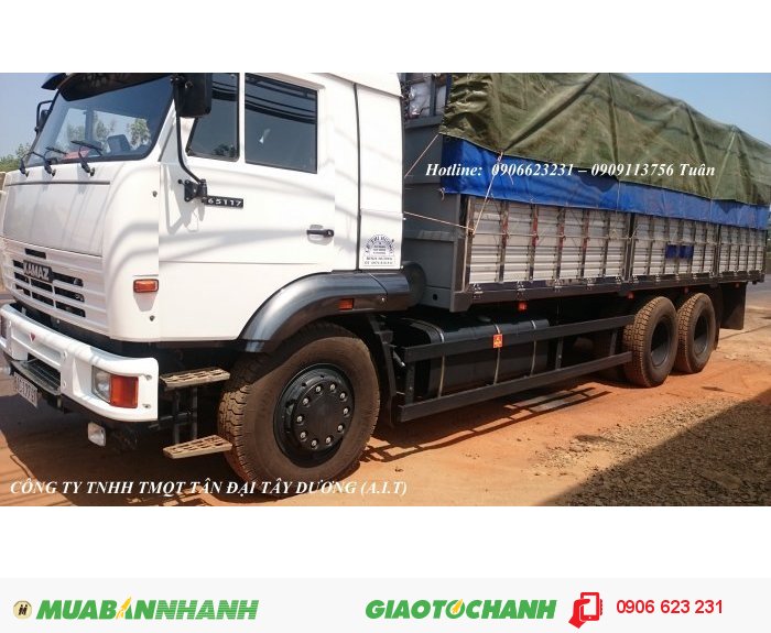 Bán tải Kamaz 14 tấn nhập khẩu | Kamaz 65117 (6x4) thùng 7m8