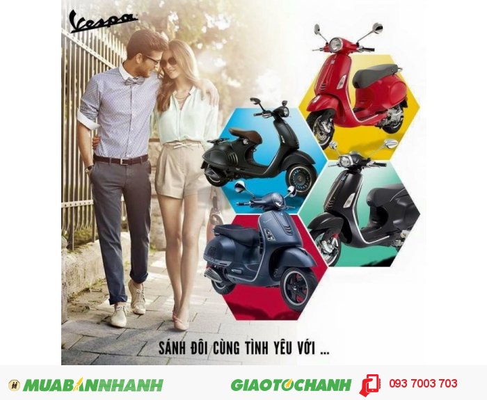 Mua Bán xe Vespa chính hãng trả góp 0%