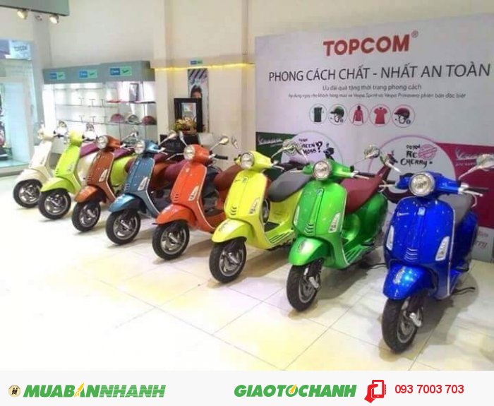 Mua trả góp 0% Vespa chính hãng - Tại Bình Dương