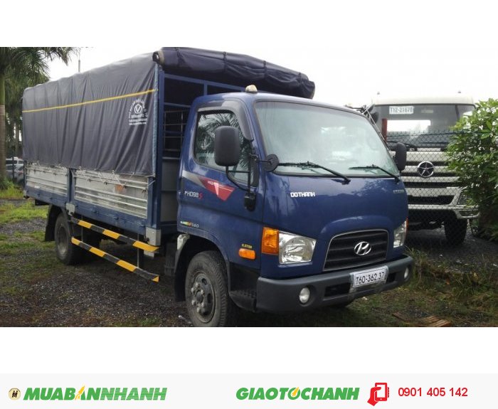 Xe Tải Hyundai HD98S Thùng Kín Thùng Mui Bạt