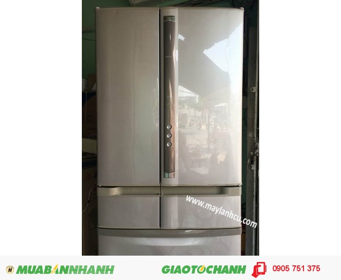 Tủ lạnh nội địa HITACHI R-SF50YM HÚT CHÂN KHÔNG,2009 ,đẹp long lanh