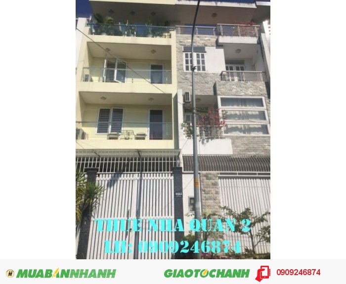 Cho thuê nhà Quận 2 , P.An Phú, 1 trệt, 2 lầu, 5x20m, 22tr/tháng