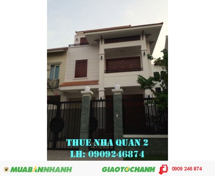 Cho thuê nhà Quận 2 chỉ 18 tr/tháng