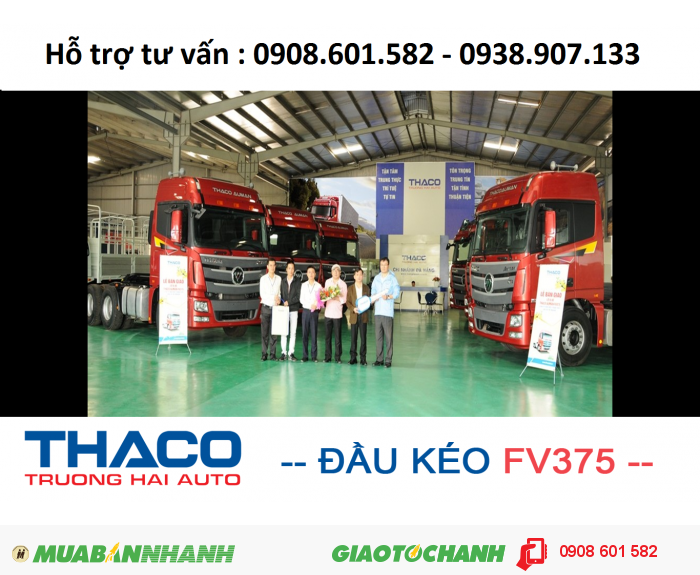 Xe đầu kéo thế hệ mới Thaco Auman FV375 (6x4) - Giá ưu đãi !