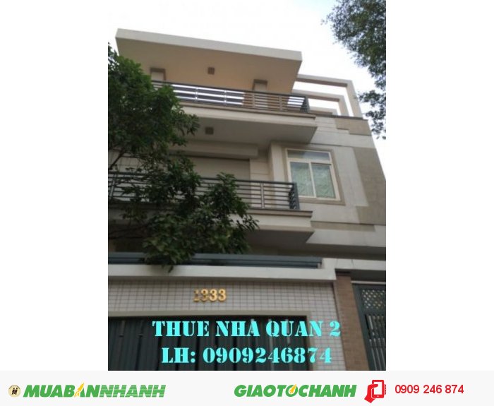 Cho thuê biệt thự Quốc Hương 10x20m,45 tr/tháng, trệt 2 lầu, 3PN, gara