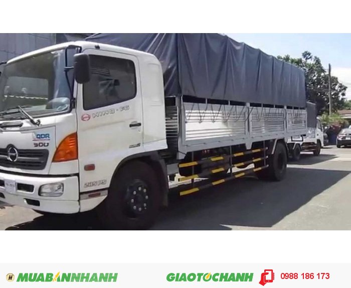 Xe Hino FC 6.4 Tấn thùng mui bạt thùng kín Giao Xe Toàn Quốc