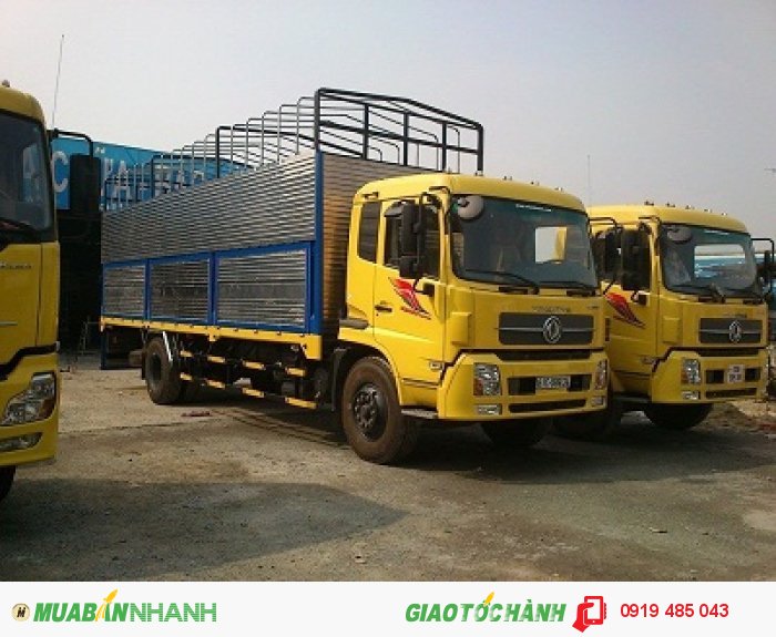 Thông số kỹ thuật xe tải Dongfeng Hoàng Huy B170 B190 máy Cummin, Giá xe tải thùng Dongfeng 8 tấn 9 tấn rẻ