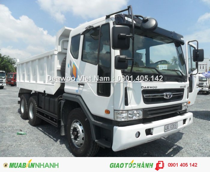 Bán Xe Ben DaeWoo 15 Tấn, 2 cầu, 1 dí Giao Xe Toàn Quốc Trả góp Lãi suất Thấp