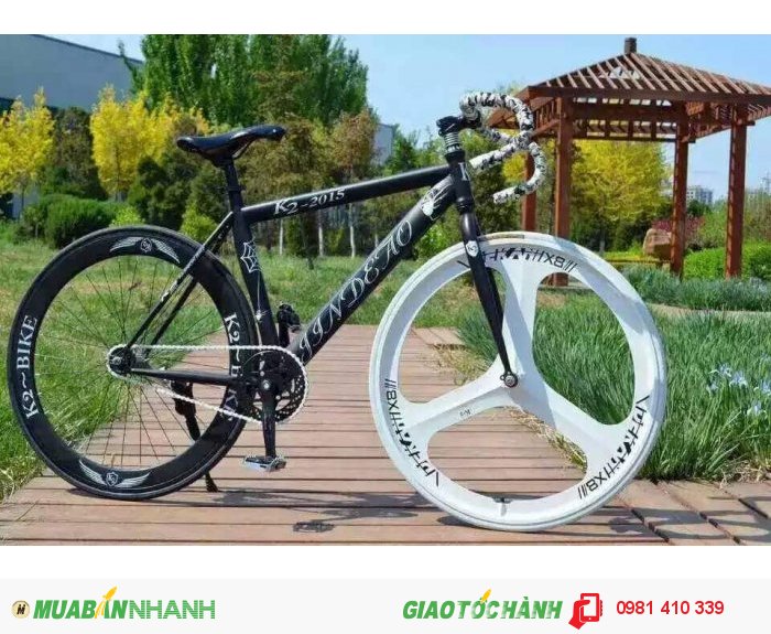 Xe Đạp K2-2015 Đen Trắng Kiểu Dáng Thể Thao Độc Lạ