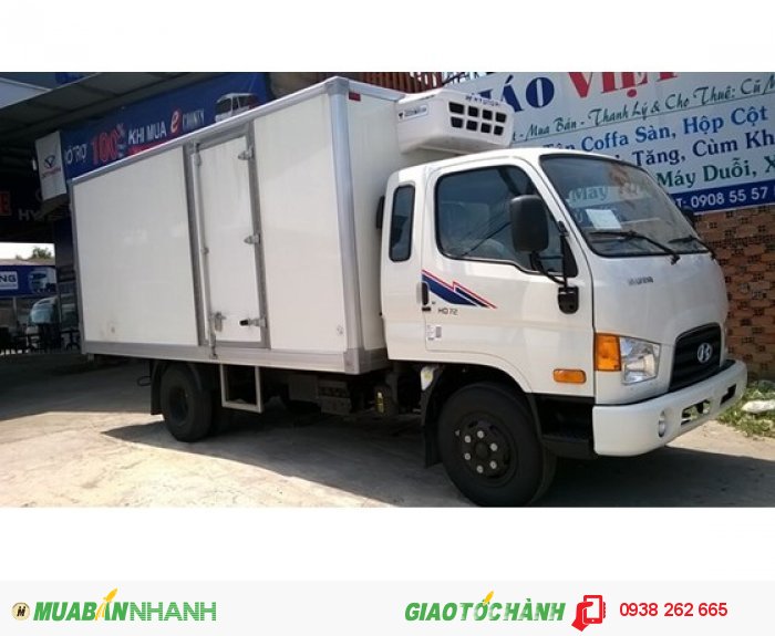 xe tải Hyundai HD72 3.5 tấn đông lạnh Cabin nhập khẩu.