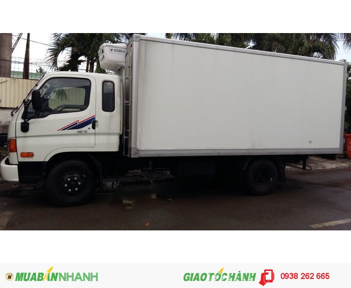 xe tải Hyundai HD72 3.5 tấn đông lạnh Cabin nhập khẩu.