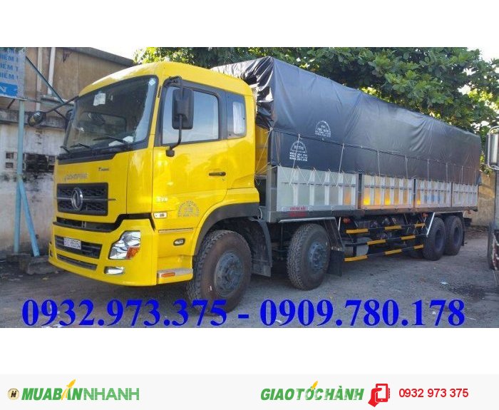 Bán xe dongfeng 4 chân 17.9 tấn hoàng huy nhập khẩu trả góp qua ngân hàng/dongfeng 4 chân