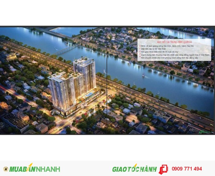 Căn Hộ Viva Riverside View 3 Mặt Sông Ngay Đại Lộ Võ Văn Kiệt - Gia Phú Phường 3 Quận 6 Gồm 1, 2, 3 Phòng Ngủ