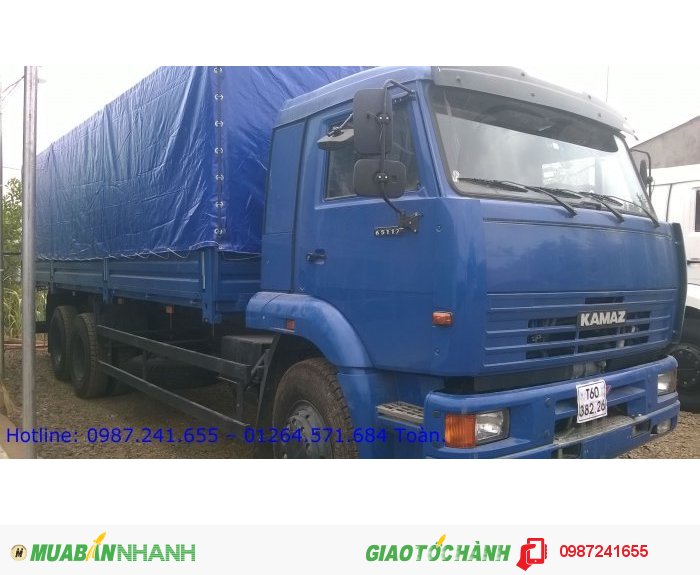 Kamaz 65117 màu xanh, 15 tấn