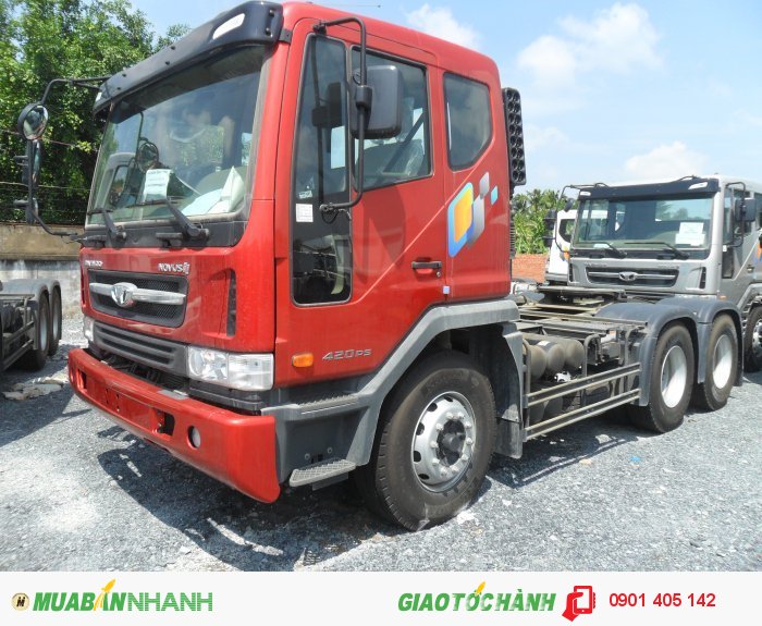 Đầu kéo Daewoo 2 cầu 340Ps-420Ps Giao Xe Toàn Quốc