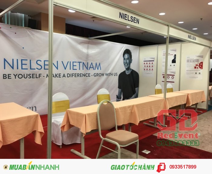 Cho thuê gian hàng tiêu chuẩn, gian hàng hội chợ, triển lãm