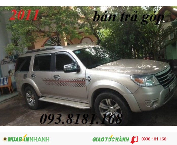 Ford Everest 2.5L MT sx 2011 màu ghi vàng