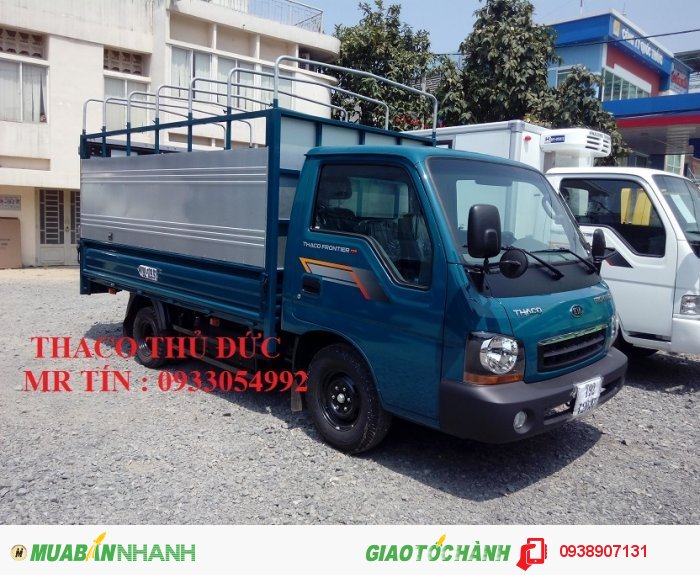 Xe tải Thaco K135 thùng mui bạt mới tải trọng  0.99 tấn