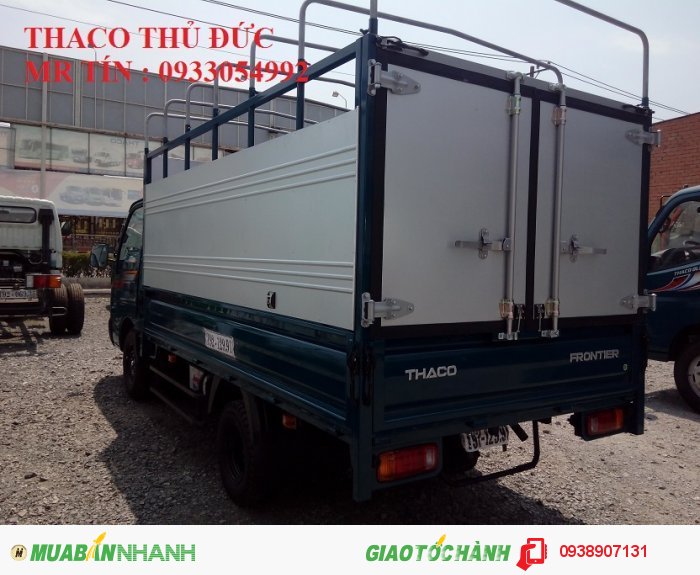 Xe tải Thaco K135 thùng mui bạt mới tải trọng  0.99 tấn