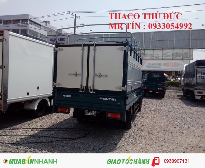 Xe tải Thaco K135 thùng mui bạt mới tải trọng  0.99 tấn