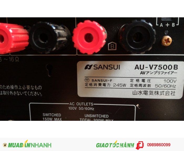 Amply Sansui AU V.7500G - 245W - Made in Japan