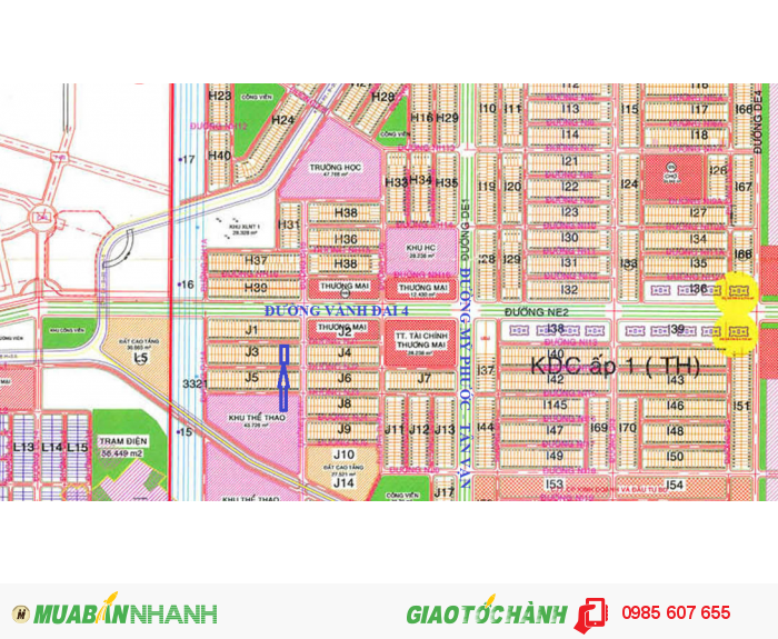 Bán 549 triệu/300m2 Lô J3 - Mỹ Phước 3