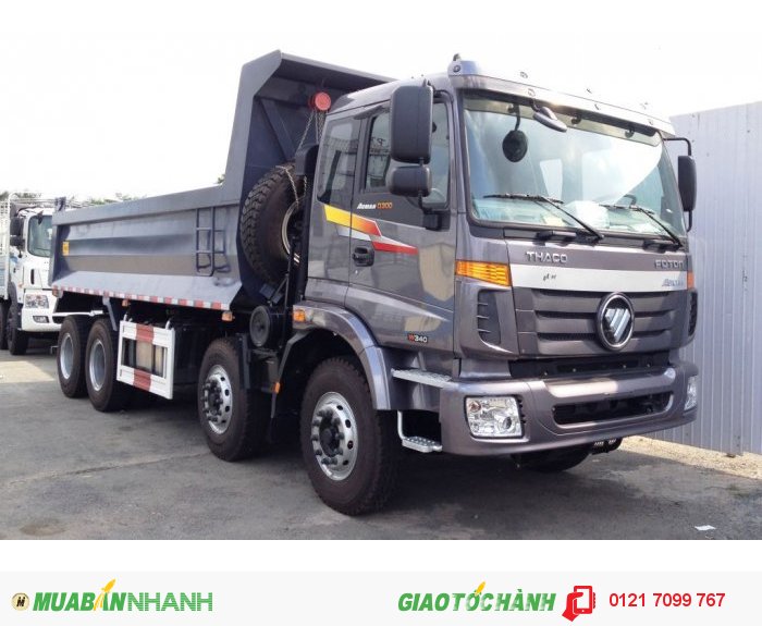 Xe Ben 4 chân D300, Ben THACO Auman D300 tải trọng 17,7 tấn thùng 14,5 m3