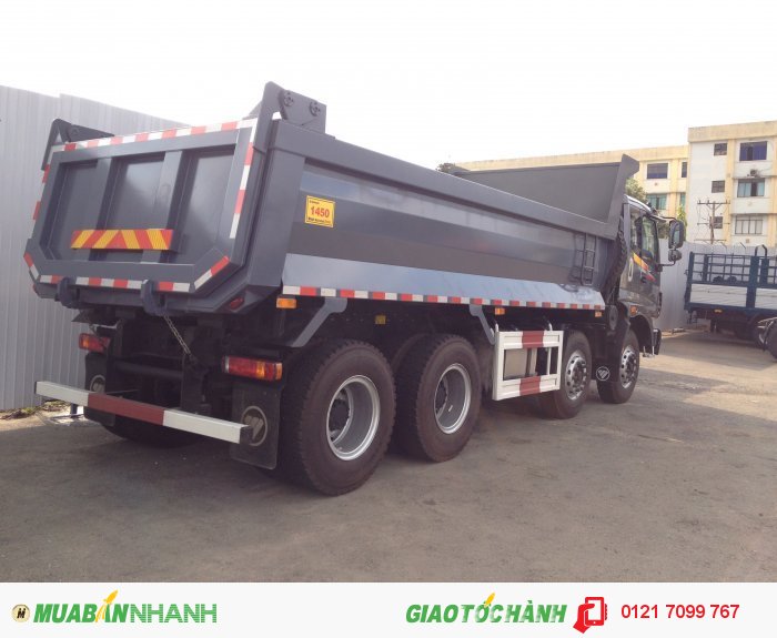 Xe Ben 4 chân D300, Ben THACO Auman D300 tải trọng 17,7 tấn thùng 14,5 m3