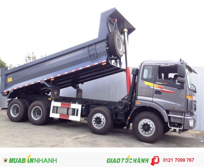 Xe Ben 4 chân D300, Ben THACO Auman D300 tải trọng 17,7 tấn thùng 14,5 m3