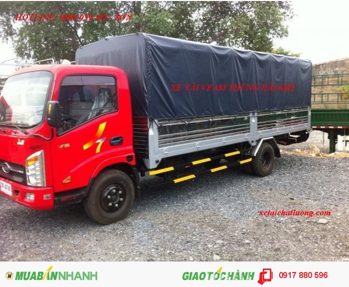 Xe tải 1tấn 99 thùng dài 6m1, đi tp