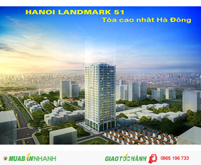 Bán chung cư hanoi landmark 51 diện tích 91m2 tầng 12