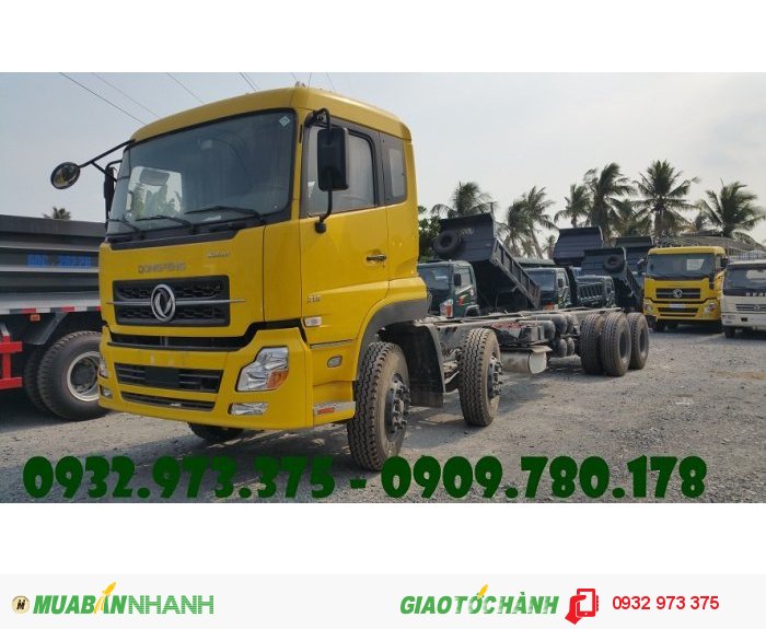 Công ty bán xe dongfeng 4 chân nhập khẩu, bán trả góp xe dongfeng 4 chân hoàng huy 18 tấn