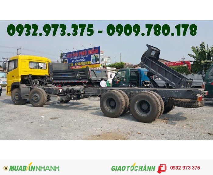 Công ty bán xe dongfeng 4 chân nhập khẩu, bán trả góp xe dongfeng 4 chân hoàng huy 18 tấn