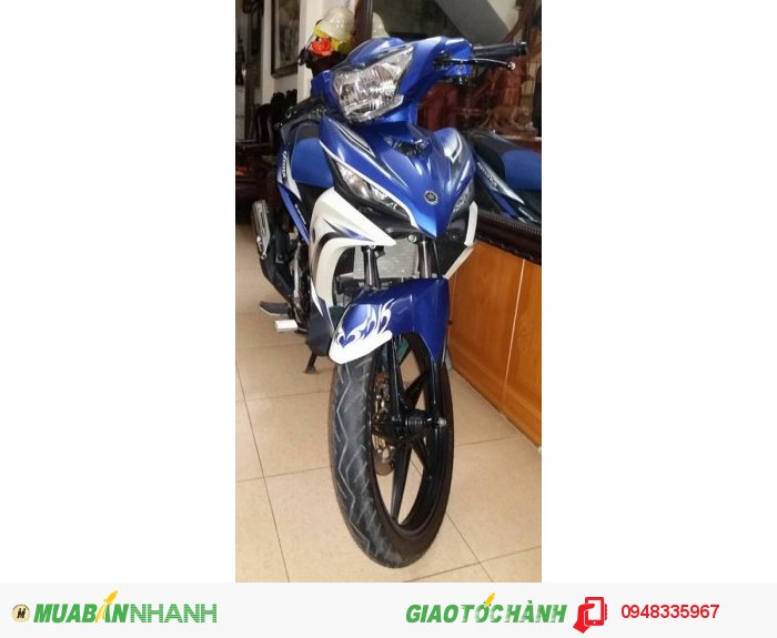 Bán xe Exciter xanh trắng 2013 đẹp và máy êm
