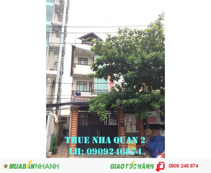 Cho thuê nhà Quận 2 phường Bình An, DT 4x15m, 13tr/tháng