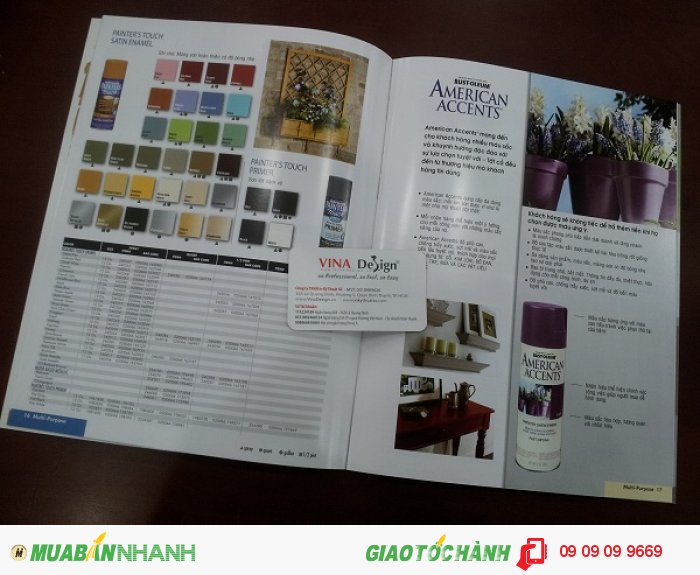 In catalogue giới thiệu bộ sản phẩm Sơn công nghiệp Rust-Oleum | In catalogue khổ A4...