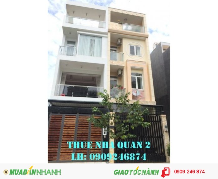 Cho thuê nhà Quận 2 đường 31A p. An Phú, DT 4x20m, 20tr/tháng