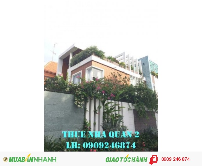 Cho thuê gấp villa Quận 2 đường số 18 .An Phú 160m2, 40 triệu/tháng