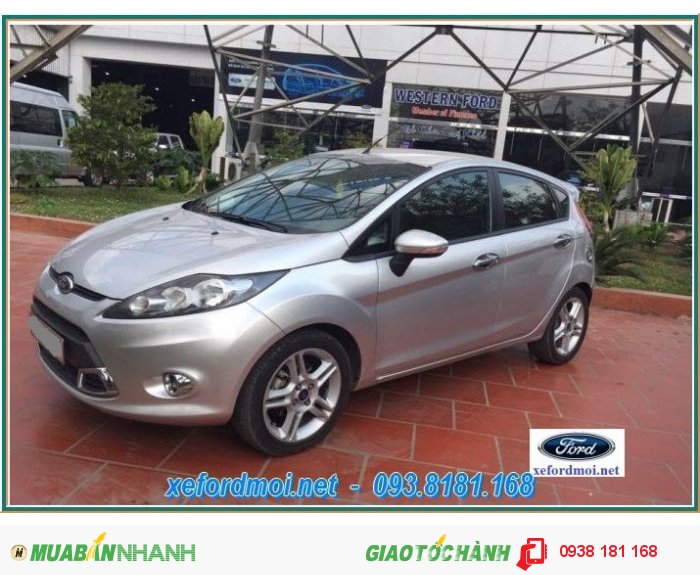 Xe Ford Fiesta 1.6AT Hatback SX 2012 màu ghi vàng bán trả góp.