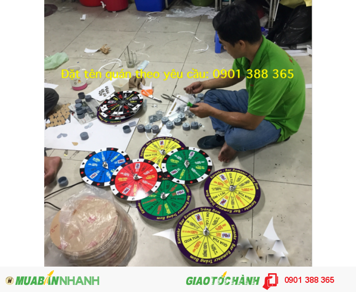 [ Mẫu Mới ] Vòng Quay Sát Phạt Đặt nội dung , Banner Logo theo quán ăn nhậu: Liên Hệ Hotline: 0901 388 365Giá Sỉ Vui Lòng Liên Hệ HotLine: 0901 388 365TA-VQ3XD, 4