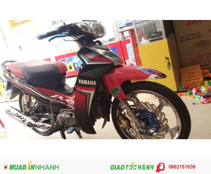 Xe sirus yamaha màu đỏ đen bánh mâm thắng đĩa