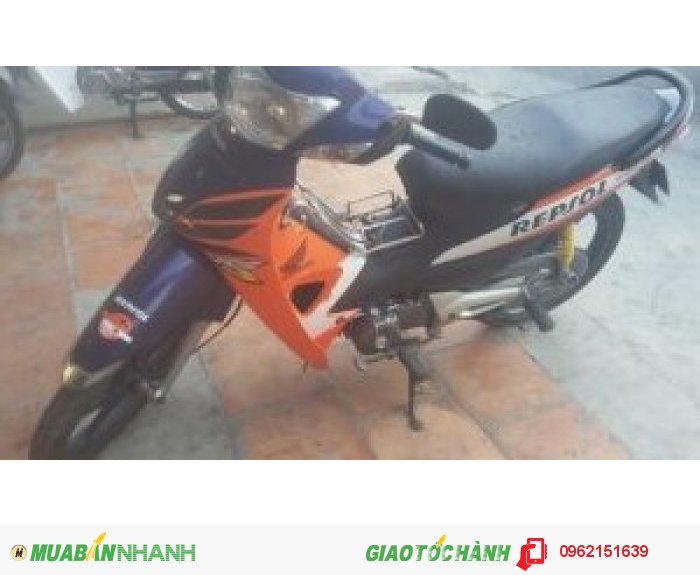 Xe máy wave honda cũ màu tím vàng
