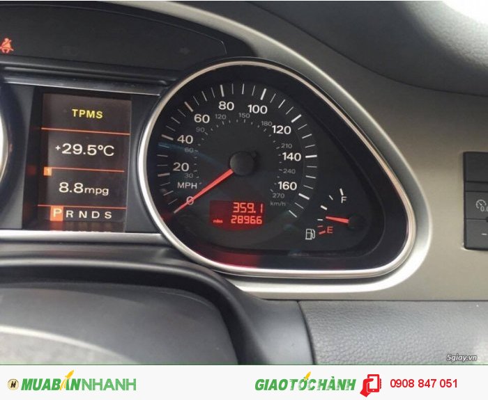 Cần bán xe Audi Q7 3.6 full option đời 2007 màu đen