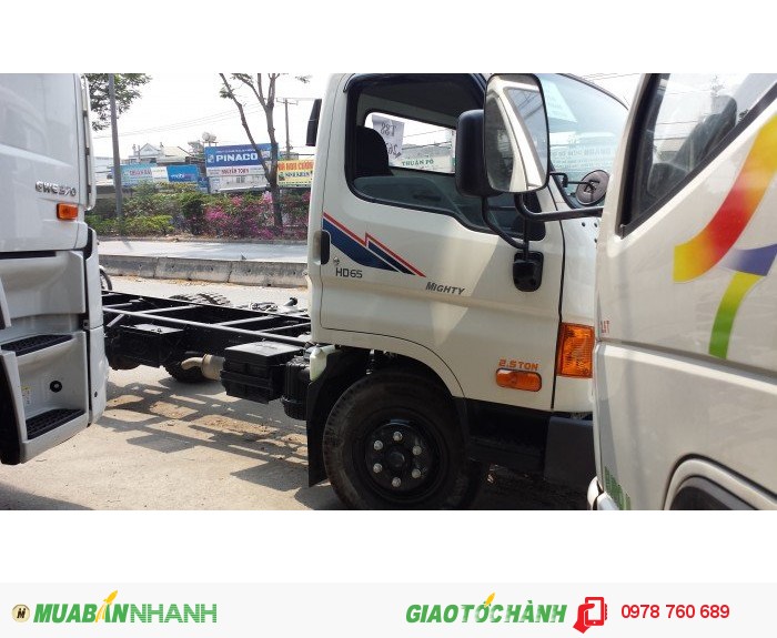 Xe tải HyunDai HD65 tải trọng 2,5T hạ tải 1.8T