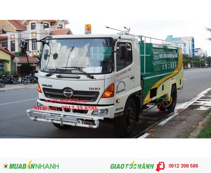 Xe rửa đường 5 khối, xe tưới nước công viên 5 khối, xe phun nước 5 khối