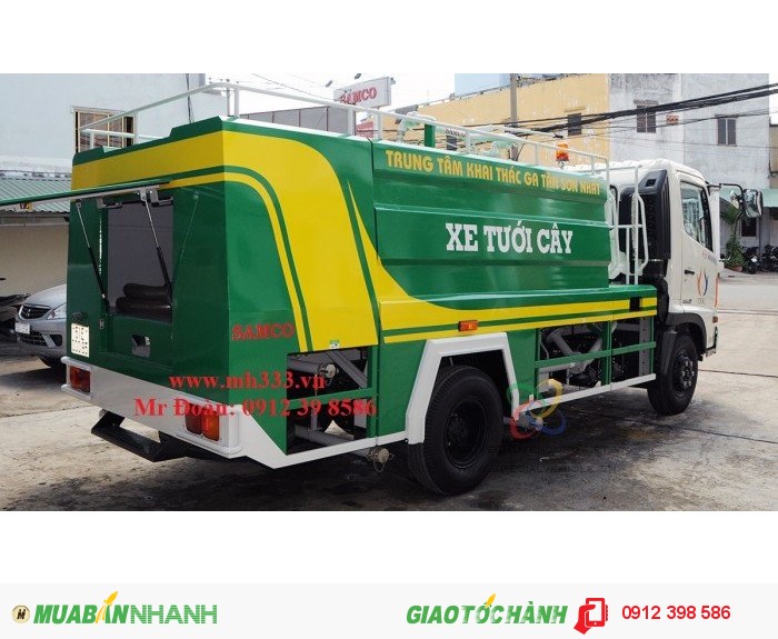 Xe rửa đường 5 khối, xe tưới nước công viên 5 khối, xe phun nước 5 khối